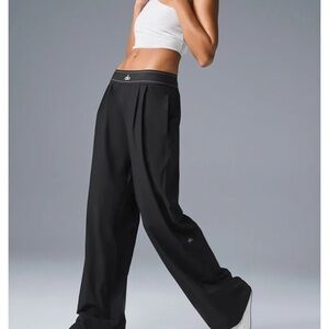 ALO Yoga Black Wide-Leg Pants